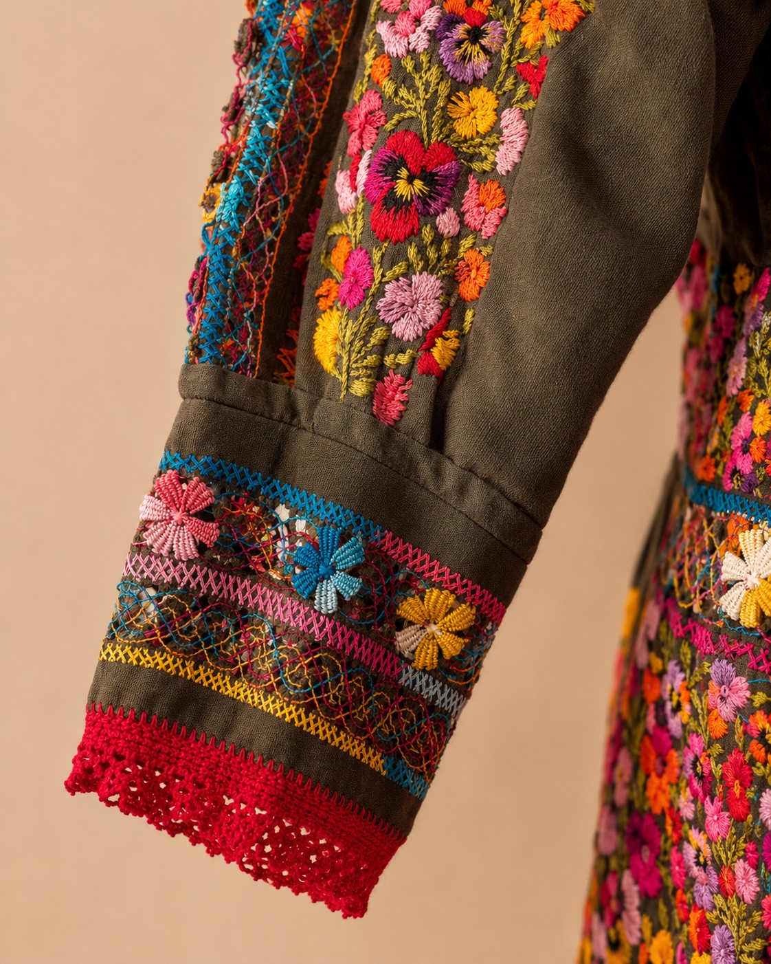 Vestido Gala Monte Albán Detalle