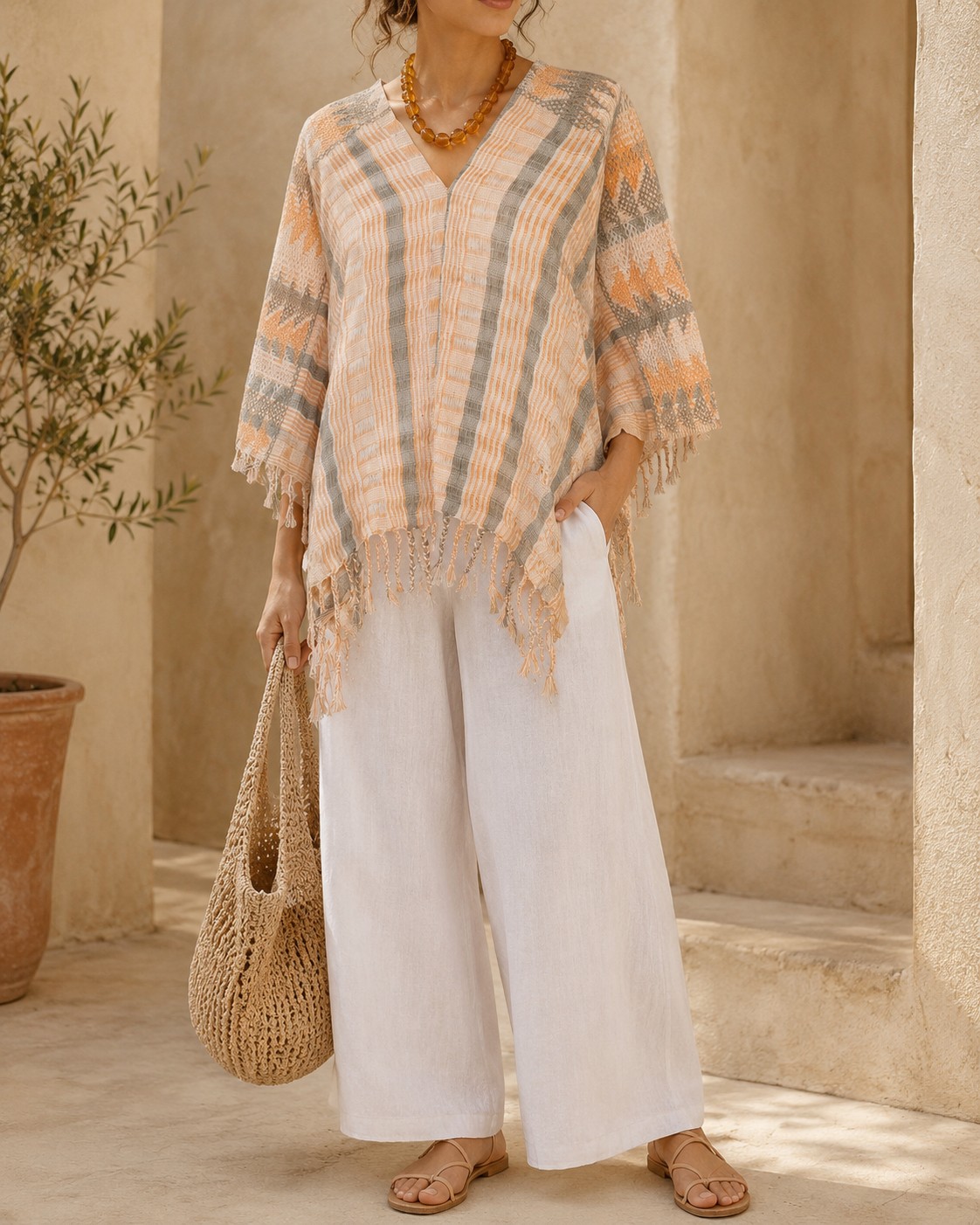 Poncho tonos pastel 2