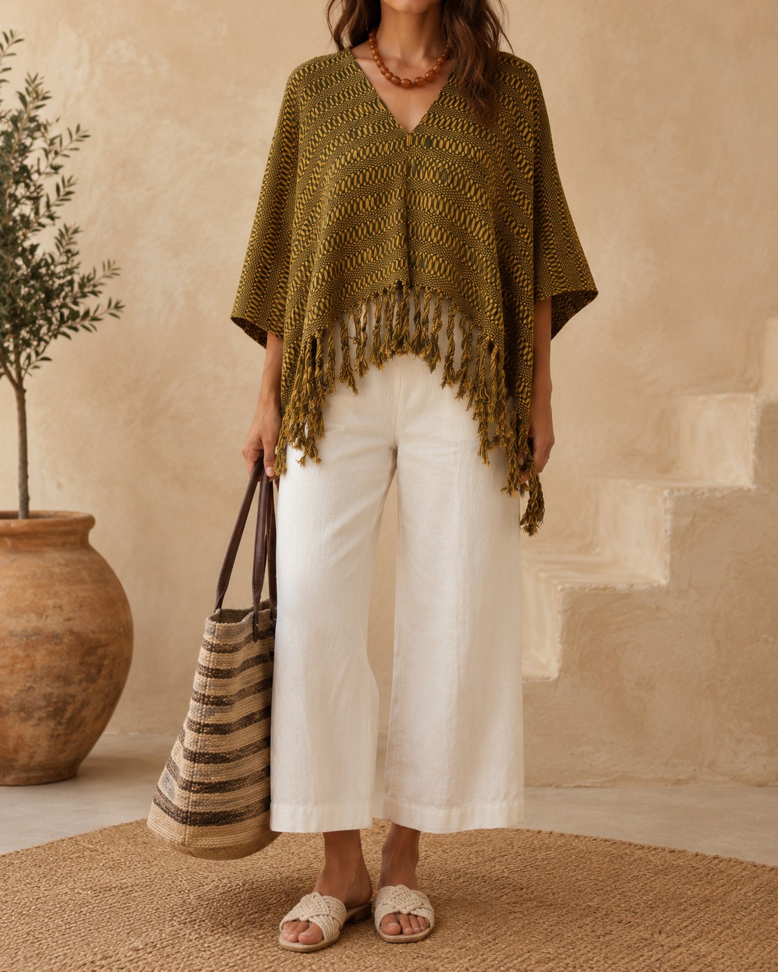 Poncho Verde Amarillo 2